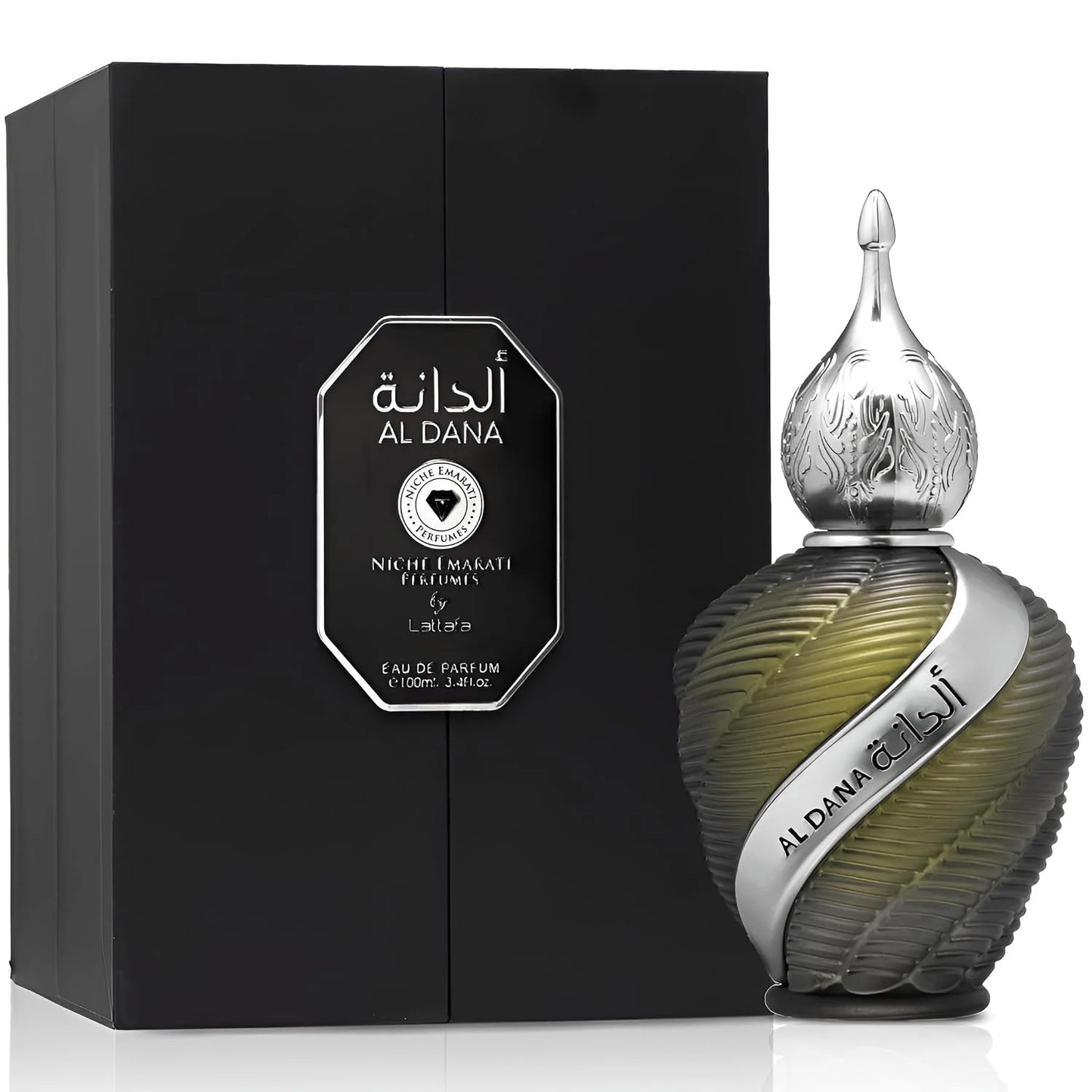 Lattafa Niche Emarati Al Dana – Citrus, Spicy, Floral, Smoky – Eau de Parfum Long-Lasting Fragrance for Everyone, 3.4 Ounce / 100 ml