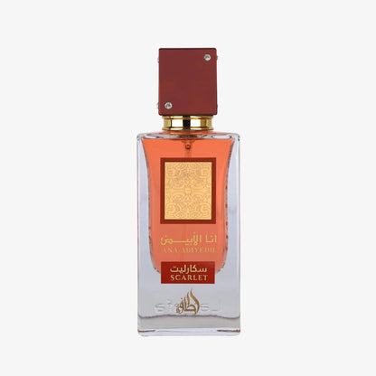 Lattafa Ana Abiyedh Scarlet – Fruity, Floral, Spicy, Sweet – Eau de Parfum Spray Long-Lasting Fragrance for Unisex, 2.0 Ounce / 60 ml
