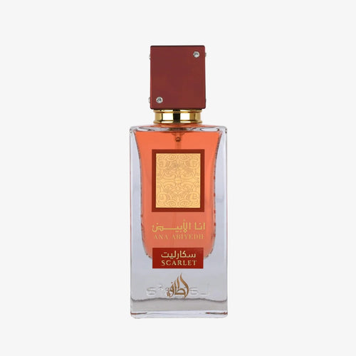 Lattafa Ana Abiyedh Scarlet – Fruity, Floral, Spicy, Sweet – Eau de Parfum Spray Long-Lasting Fragrance for Unisex, 2.0 Ounce / 60 ml