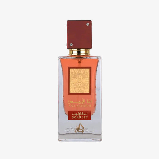 Lattafa Ana Abiyedh Scarlet – Fruity, Floral, Spicy, Sweet – Eau de Parfum Spray Long-Lasting Fragrance for Unisex, 2.0 Ounce / 60 ml