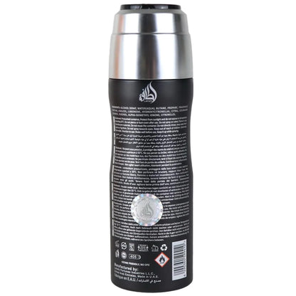 Lattafa Fakhar for Men - Fresh, Marine, Woody, Earthy - Perfumed Deodorant Spray, 6.67 Ounce / 200 ml