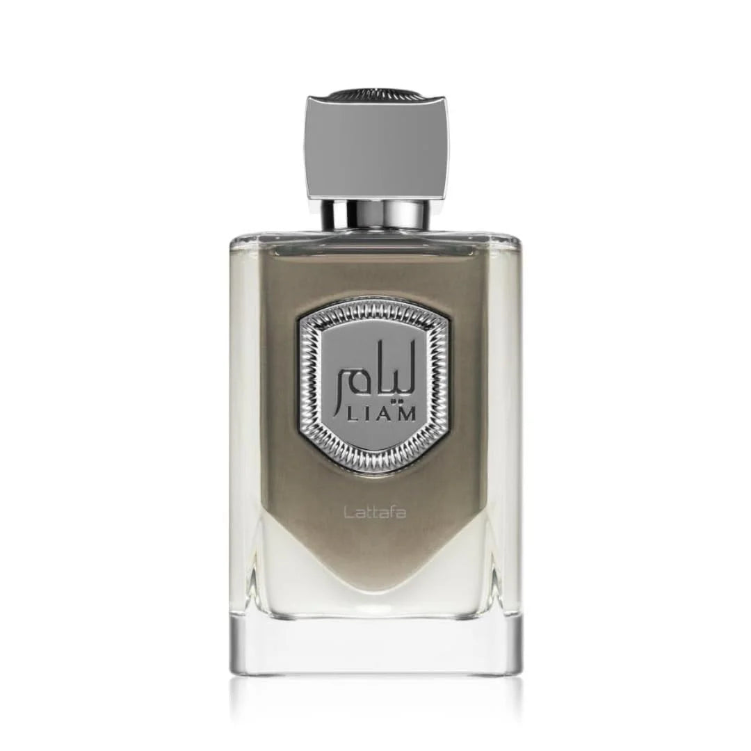 Lattafa Liam Grey for Unisex Eau de Parfum Spray, 3.4 Ounce / 100 ml