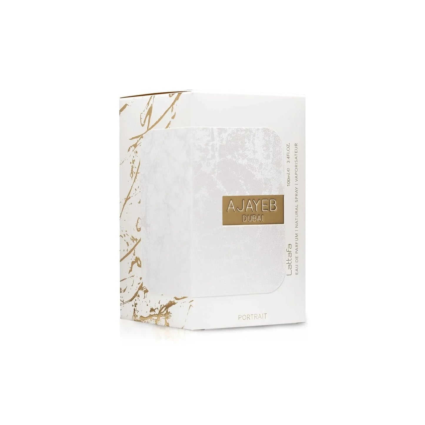 Lattafa Perfumes Ajayeb Dubai Portrait Eau De Parfum Spray, 3.4 Ounce (Unisex)