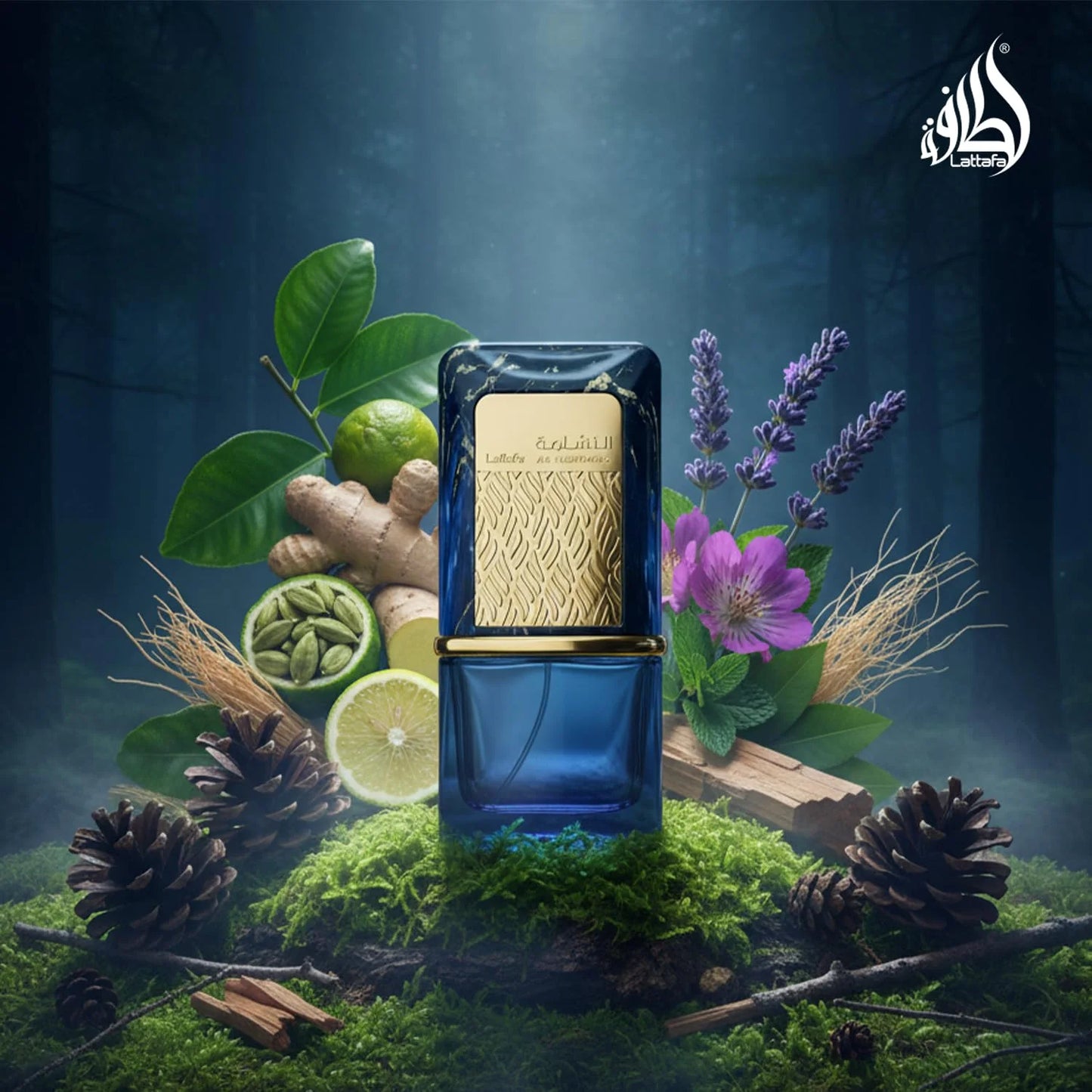 Lattafa Al Nashama Caprice Eau de Parfum Spray for Unisex, 3.4 Ounce