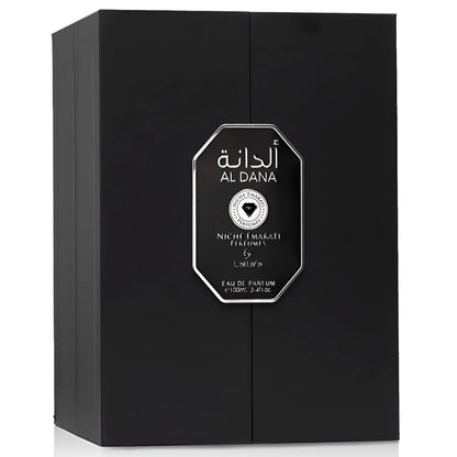 Lattafa Niche Emarati Al Dana – Citrus, Spicy, Floral, Smoky – Eau de Parfum Long-Lasting Fragrance for Everyone, 3.4 Ounce / 100 ml